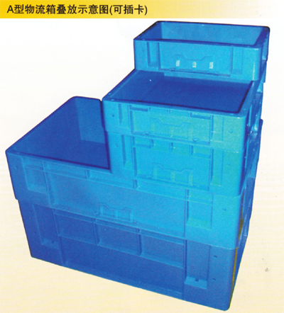 A型物（wù）流箱疊放（fàng）示意圖（可插卡）